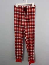 Women’s Jenni Red and White Plaid Pajama Bottoms
