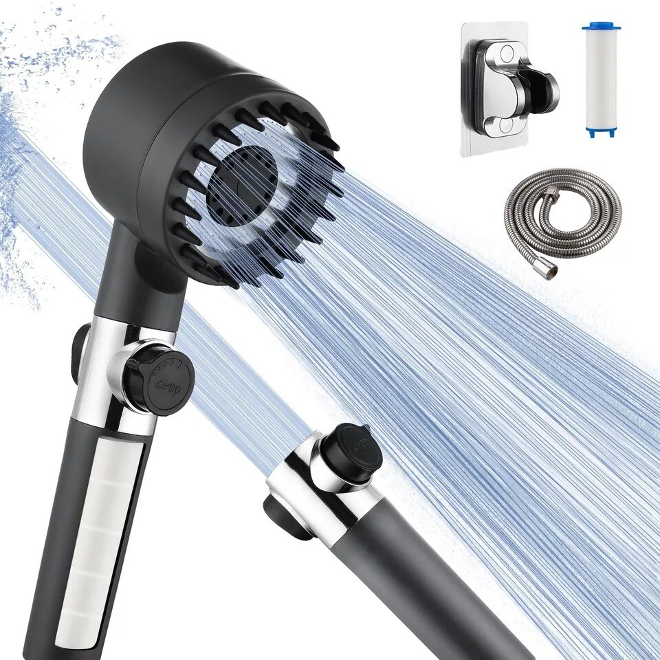 Filtered High Pressure Shower Head with Handheld for Better Water Flow