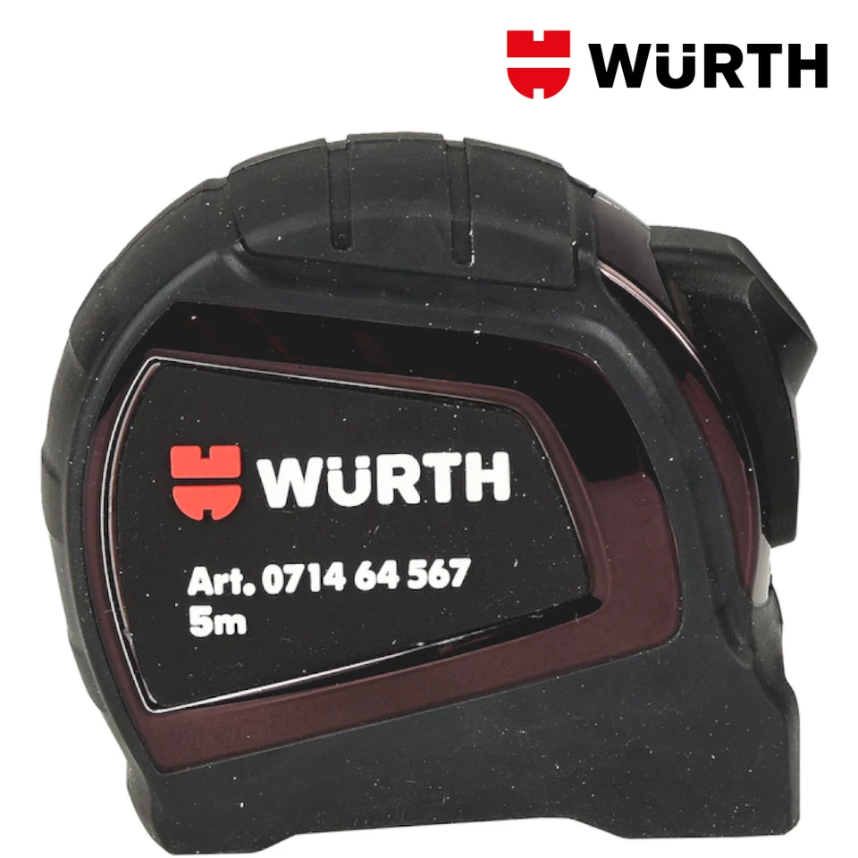 Metro a Nastro Flessometro Professionale 5 Metri 2pz - WÜRTH 071464 567 - Immagine 2 di 4