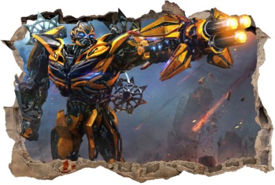 s87  Wandtattoo 120cm  TRANSFORMERS bumblebee Optimus STICKER 3D Wandaufkleber 