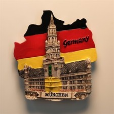 Munich City Hall, Germany Collectible Tourist Souvenir 3D Resin Fridge Magnets