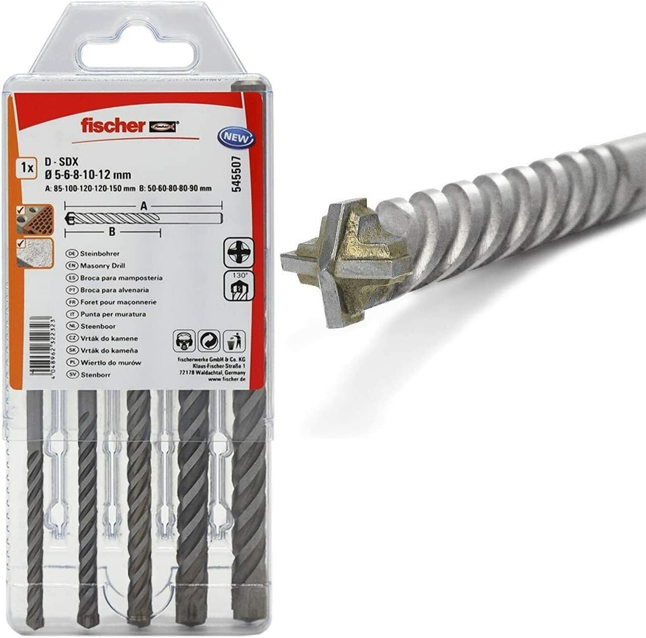Punte Fischer D-SDX per Fori Definiti: Il Kit 5 Pezzi che non Tradisce