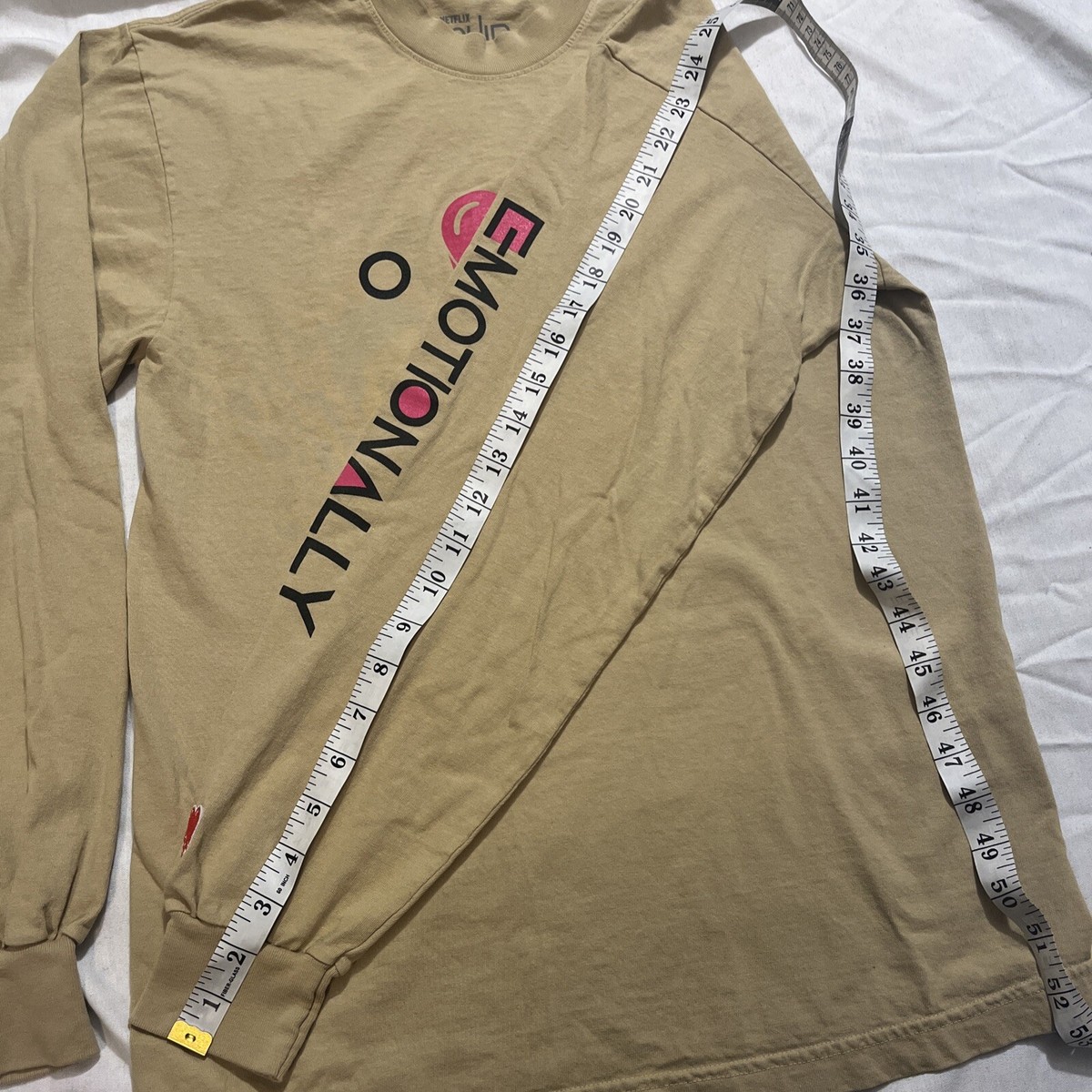 Emotionally Unavailable x Squid Game tee Shirt S korean
