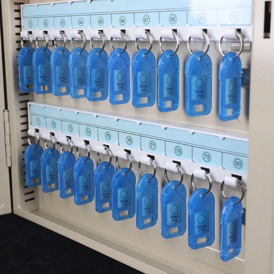 Wall Mount 80 Key Storage Lock Box Safe Organizer Car