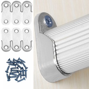 10x Zinc Alloy Oval Hanging Rail Rod Holder End Bracket Support Wardrobe Closet 813501229692 Ebay