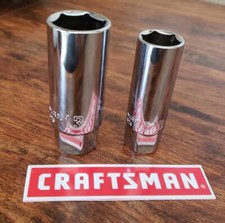 Craftsman 38 Drive 6pt Spark Plug Ratchet Wrench Socket Set 58 1316