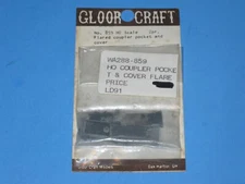 Gloor Craft HO #859, PRR Flared Coupler Pocket & Cover