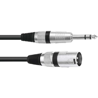 Omnitronic 30225197 XLR Adapterkabel [1x XLR-Stecker 3 polig - 1x Klinkenstecker