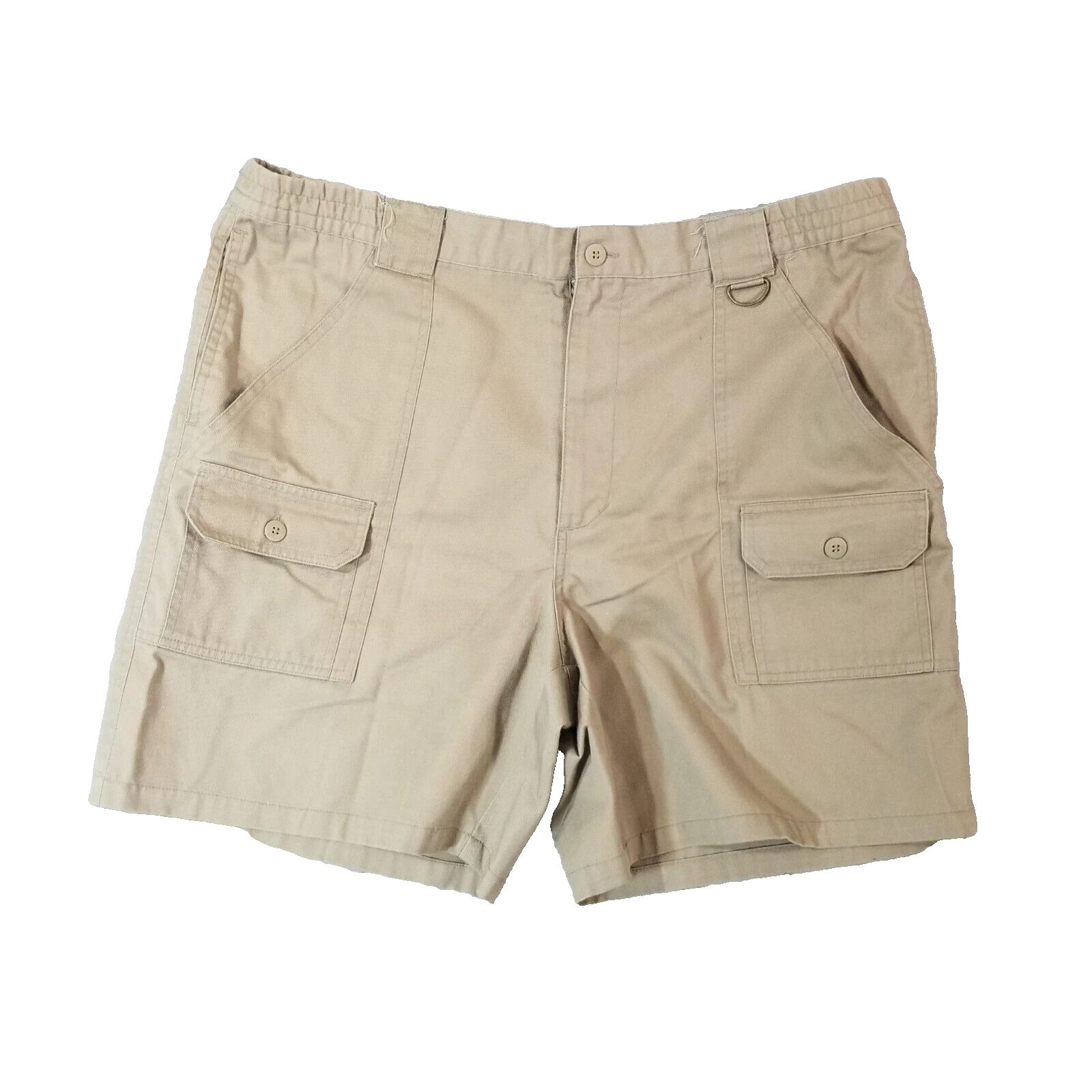 Haband cargo hiking shorts men's 38x7 beige Outdoor fishing beach tropical