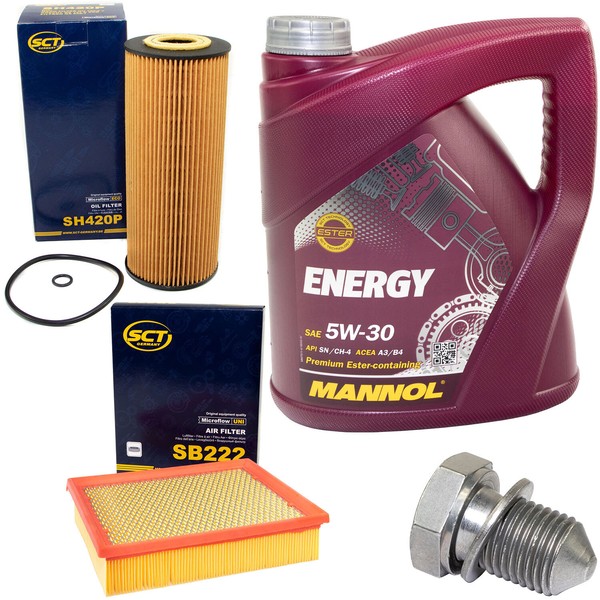 MotoröL Filter Set 5W30 4 Liter + ÖLablassschraube FüR Audi A4 Avant 1.9 B5 TDI-image