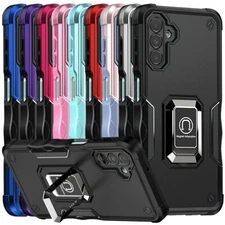 For Samsung Galaxy S25 FE Phone Case Defender Metal Ring Magnetic Stand Cover