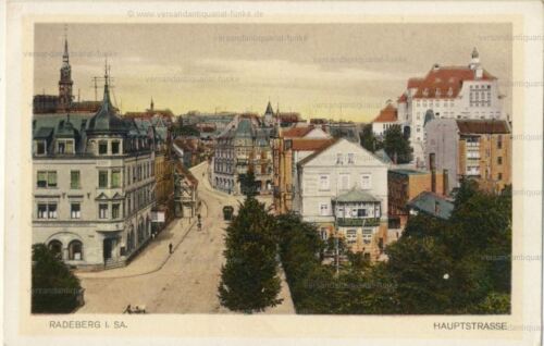 Ansichtskarte Radeberg Hauptstrasse Sachsen 1930 - Bild 1 von 2