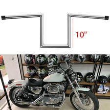 1" Motorcycle Handlebars Drag Bars 10" Rise For Harley Sportster XL 883 1200
