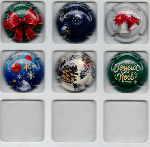 Capsules de champagne Générique série Joyeux Noel 2023 Nouveauté Décembre 2023