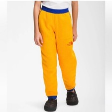 The North Face Youth Small 7/8 Fleece Pants Jogger Yellow NWT Cozy Comfy Winter