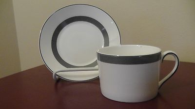 WEDGWOOD/ VERA WANG COSMOS CUP AND SAUCER- 2 1/4'' 0601A