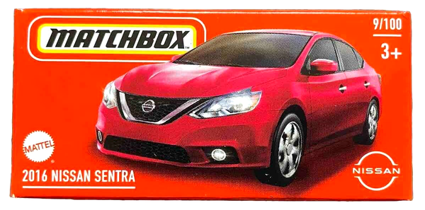 Matchbox 2016 Nissan Sentra 9/100 2024 Power Grabs 1:64 Modellauto Spielzeug Ovp-image