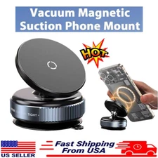 2Pack Vacuum Magnetic Suction Cup Car Phone Holder Stand Mount 360° Rotation