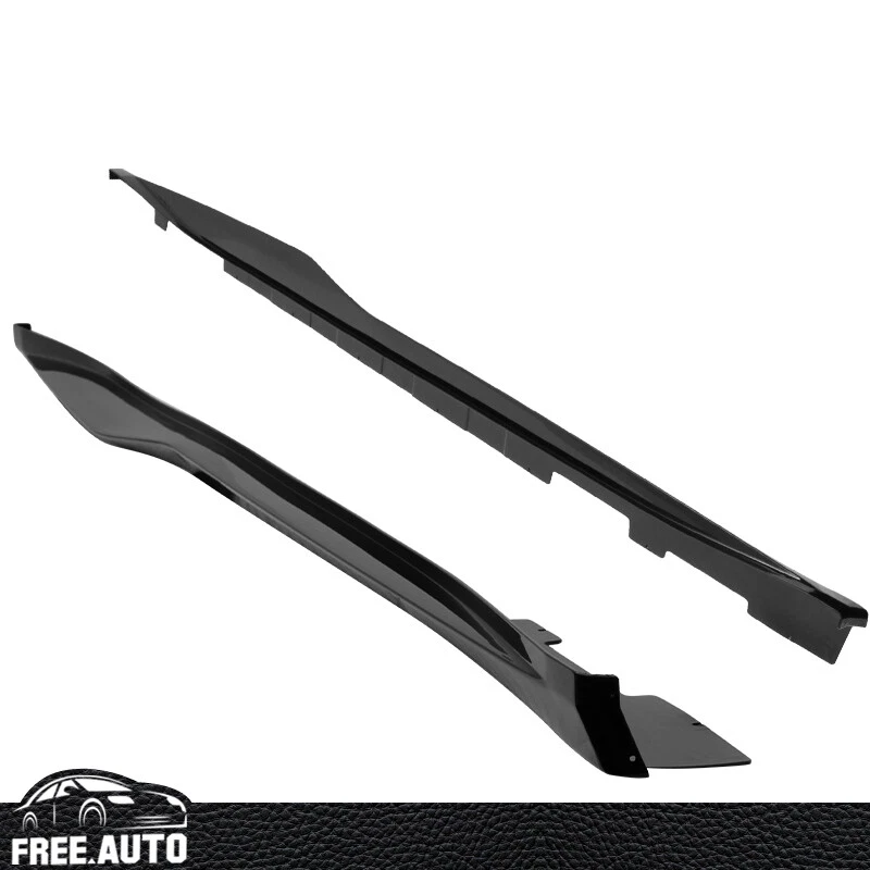 Подходит для Chevrolet Camaro ZL1 16-24 годов выпуска удлинитель для боковых юбок глянцевый черный PP - Изображение 4 из 4