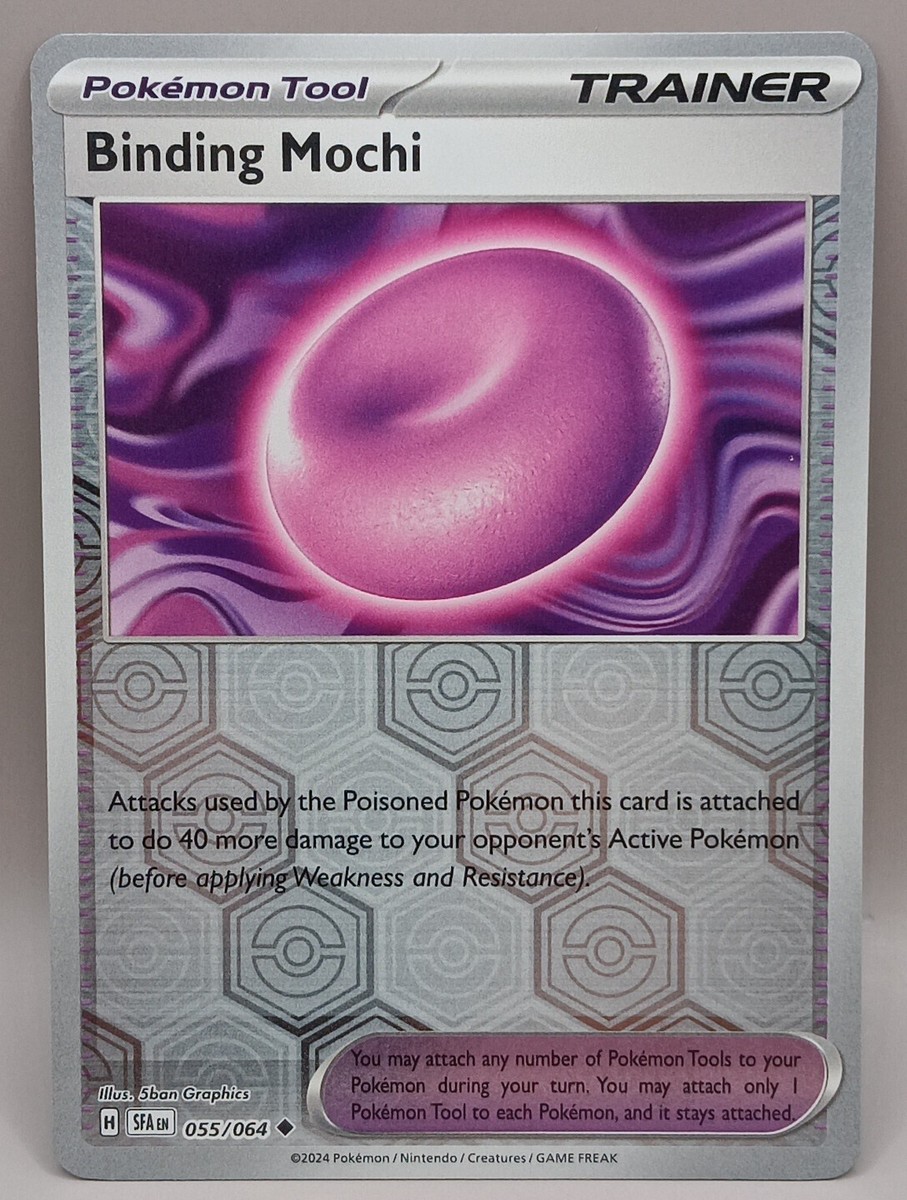 binding mochi pokemon card [Reverse Holo] #55 Prices | Shrouded Fable variation to centering Binding Mochi 055/064 Reverse Holo