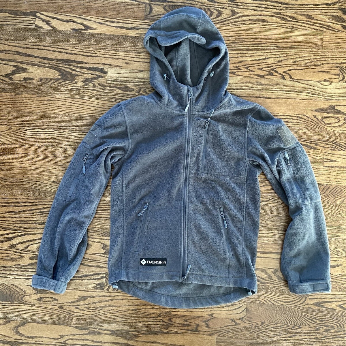 Baerskin Fleece Full Zip Tactical Gray Hoodie Sweatshirt Adult Small