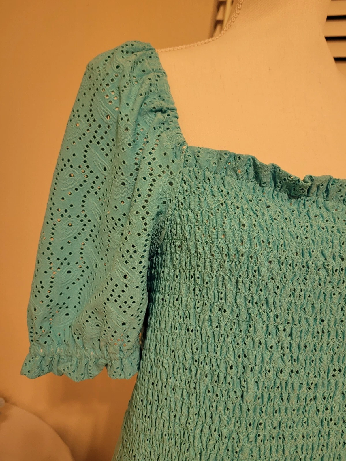 Abito estivo Michael Kors blu turchese color occhiello taglia XL