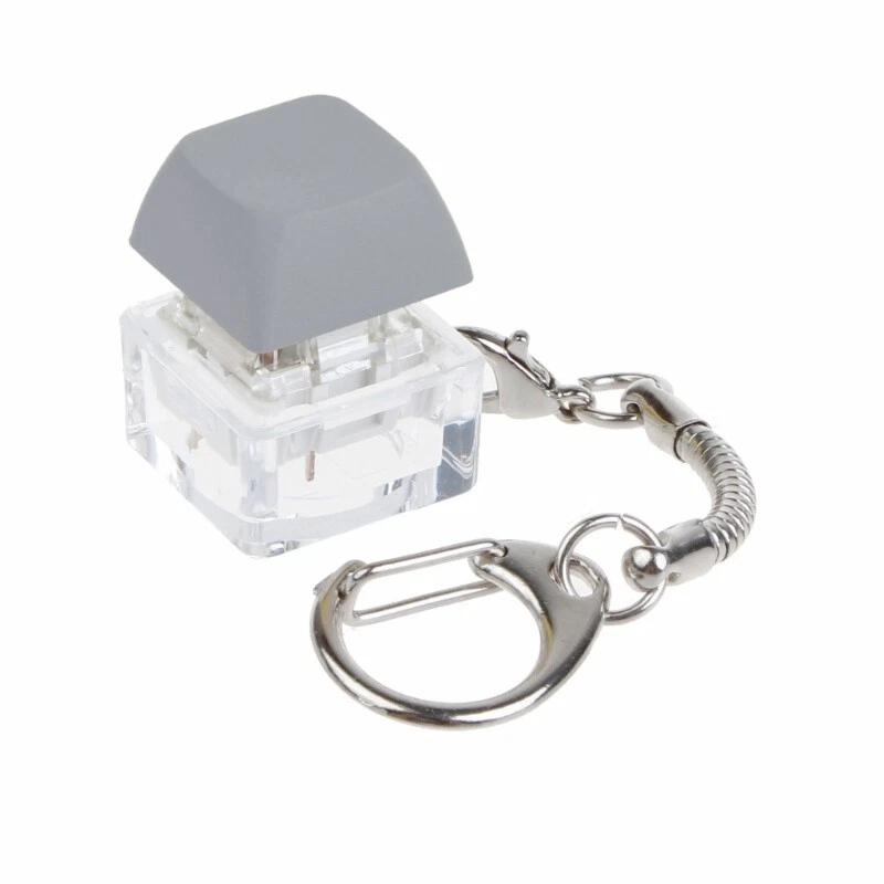 Mechanical Keyboard MX Tester Lightless Transparent Keychain with Keys