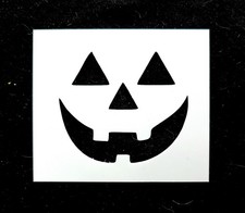 Pumpkin Face Halloween Stencil