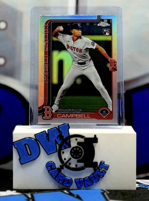 #ad Kristian Campell Red Sox RC 2025 Topps Chrome Refractor #171 $1.45