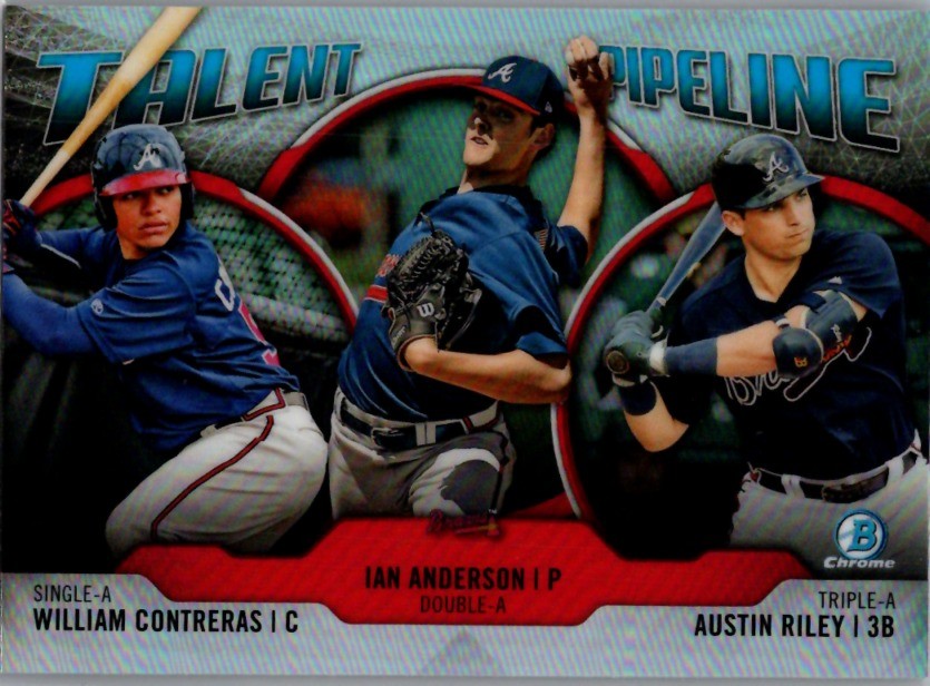 2019 Bowman  William Contreras / Ian Anderson / Austin Riley Talent Pipeline