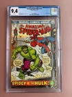 The Amazing Spider-Man #119 (April 1973) CGC 9.4 White Pages HULK COVER !!!