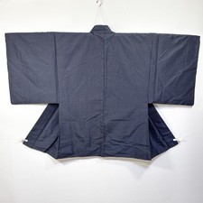 Japanese Silk Kimono Haori Jacket Samurai Vintage Unisex Traditional Robe