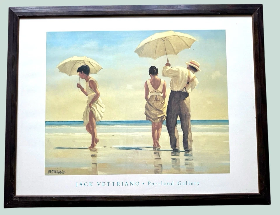 Portland Gallery Jack Vettriano Mad Dogs Framed Large fine art print - Image 2 of 4
