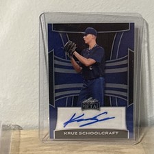 2025 Leaf Metal Kruz Schoolcraft Blue Auto /25