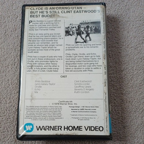 Every Which Way But Loose - Warner Pre Cert VHS / PAL Video PEV1028  - Bild 2 von 10