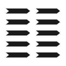 Set of 10 Arrow flag Vinyl Decal Car Laptop Arrow banner Sticker