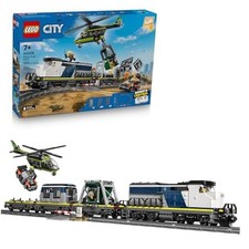 Train Heist Building Toy - Train Set with Car Toy for Police