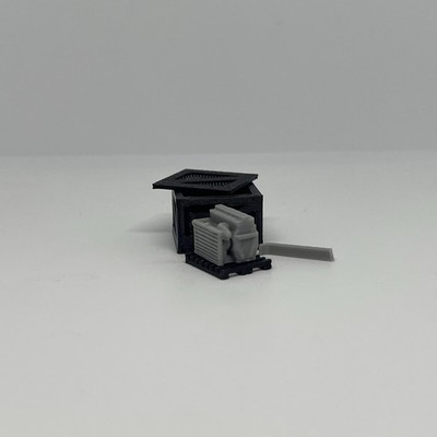 1:64 Inline 4 Engine With Crate For HotWheels Matchbox Custom Builds