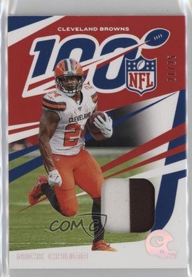 2019 Panini Chronicles NFL 100 Jersey /99 Nick Chubb #23 1by8