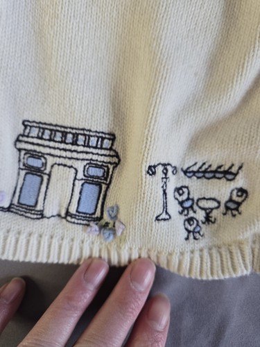Gymboree Eifle Tower Cardigan Size 5 - Picture 3 of 4