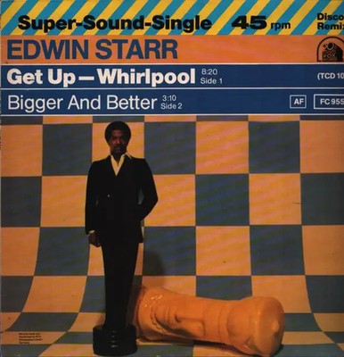 Edwin Starr Get Up-Whirlpool 12'' 45 RPM Vinyl Single NEAR MINT