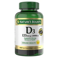 Nature's Bounty Vitamin D3 125 mcg, 400 Softgels FREE SHIPPING 
