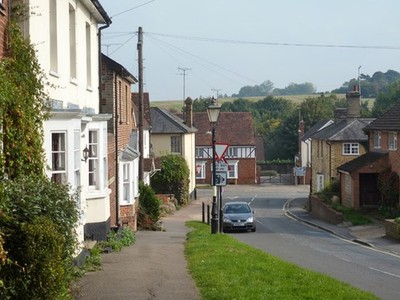 Photo 6x4 Wicken Road, Newport Newport/TL5233 Dropping down to meet the  c2015