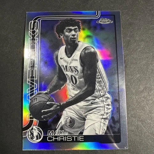 2025 Topps Chrome Basketball Negative Refractor Max Christie #33