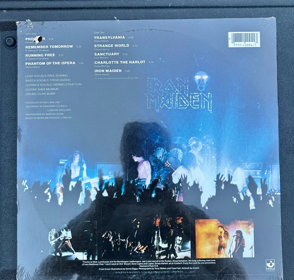 IRON MAIDEN ~ SELF TITLED ~ SEALED VINTAGE 1980 VINYL NM LP HARVEST ST-12094 - Image 2 of 4