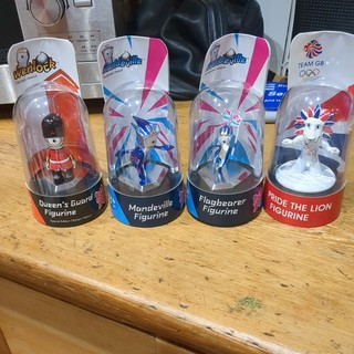 London Olympics 2012 Wenlock And Mandeville Figurines X4 New and Pride
