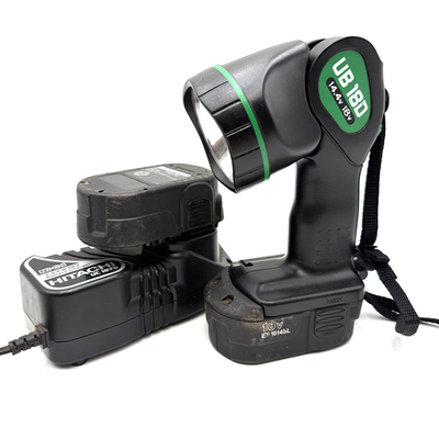 #ad #ad Hitachi UB 18D 18v or 14.4v Flashlight Work Light amp; EB14114s Battery Charger $29.99