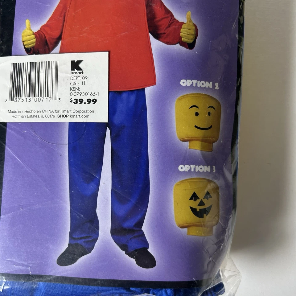 Lego Hombres Mr. Blockhead Totally Ghoul Halloween Disfraz Talla Única 16+ Nuevo Foto 4 de 4