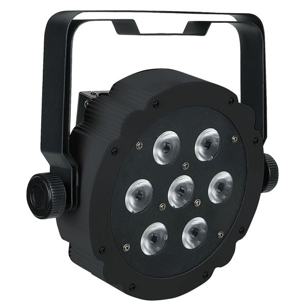 Showtecpro - Compact Par 7 Tri RGB, schwarzes Gehäuse