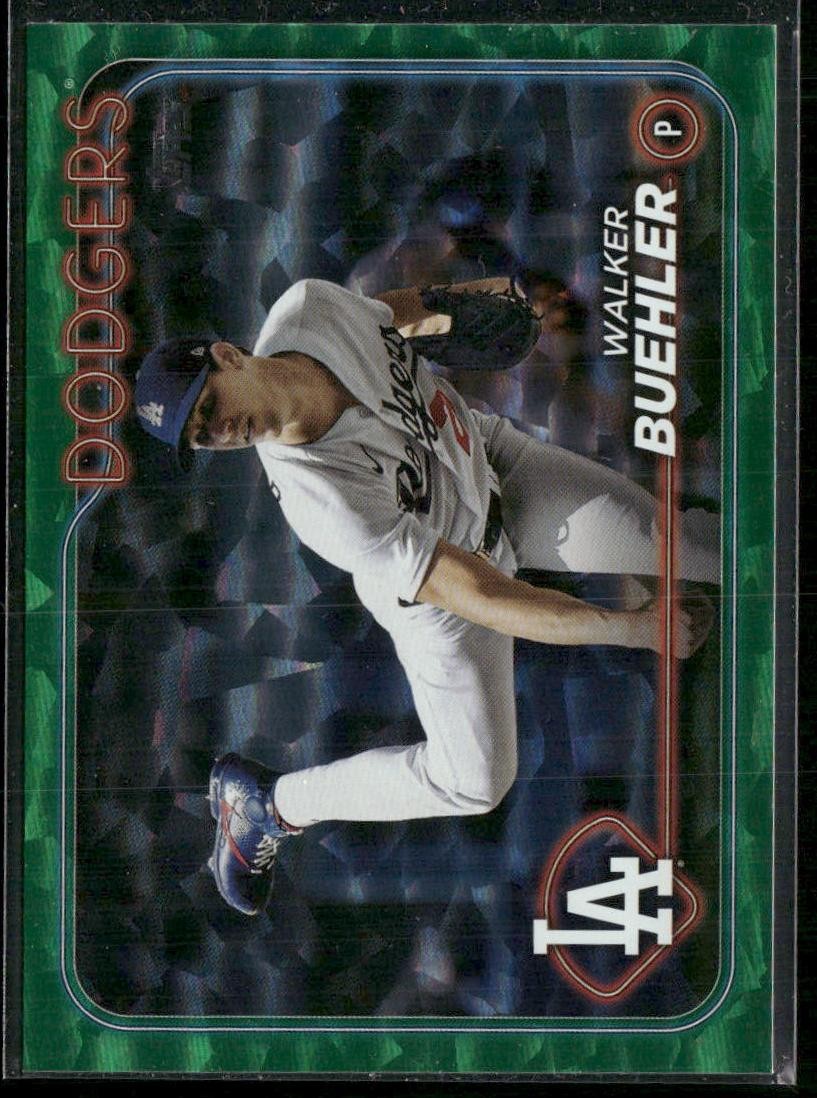 2024 Topps #196 Walker Buehler Green Crackle Foil #/499